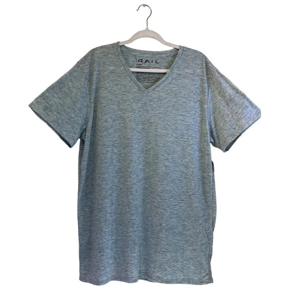 The Rail XXL Mens Blue/Gray Tee Short Sleeves NEW - Picture 1 of 8